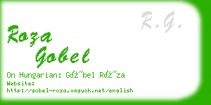 roza gobel business card